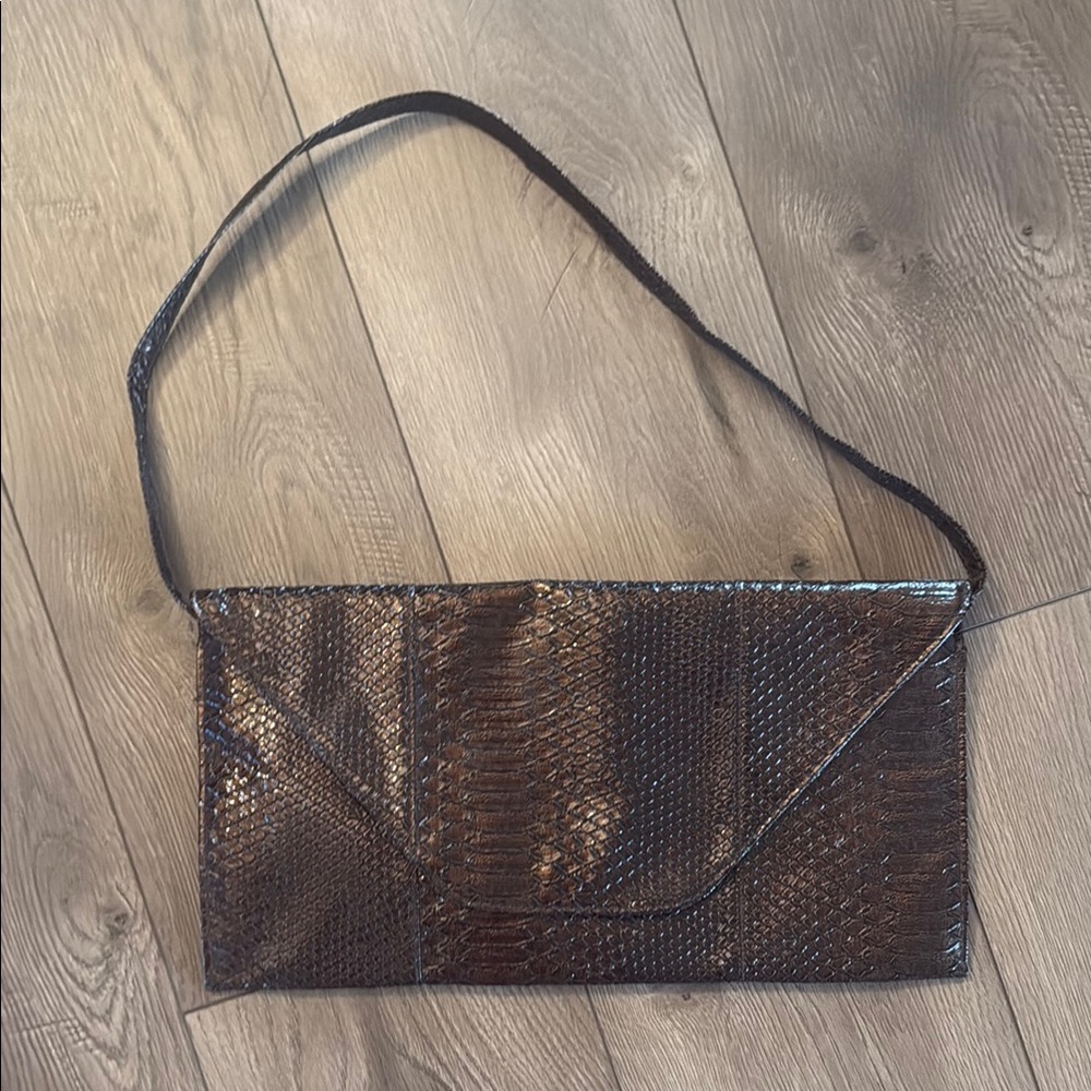 Large Brown Clutch Bag